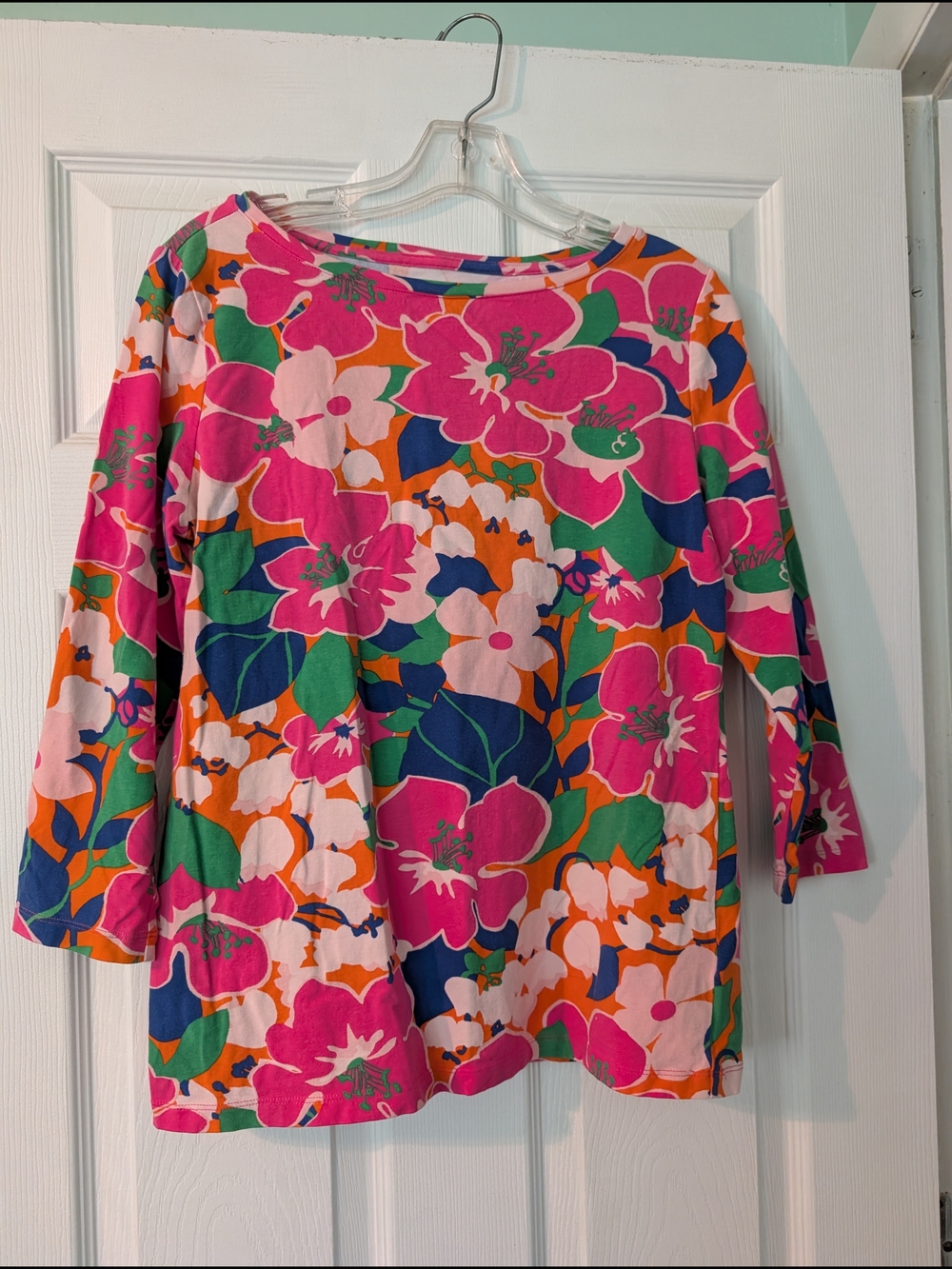 Talbot's Women’s Floral Boatneck Top